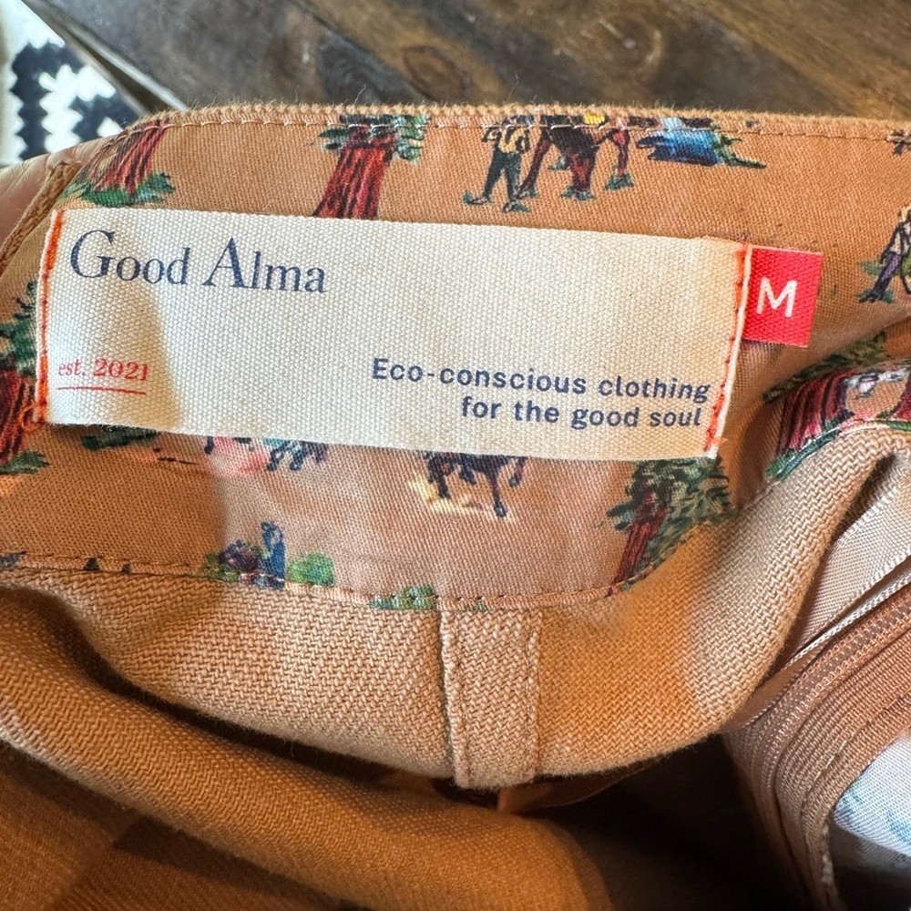 Good Alma Redwood Cotton Twill Trousers - Tan size Med - Picture 10 of 16